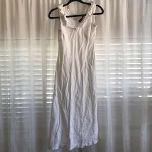 Lennie “LNY” white dress ruffle detail
